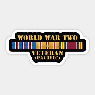 WWII  Veteran w PAC SVC Sticker